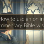 How to use an online commentary Bible wisely