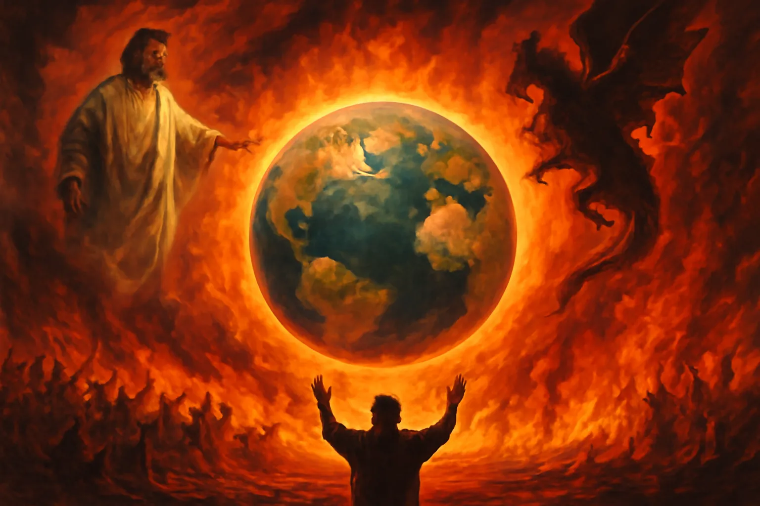 how would the world end according to the bible