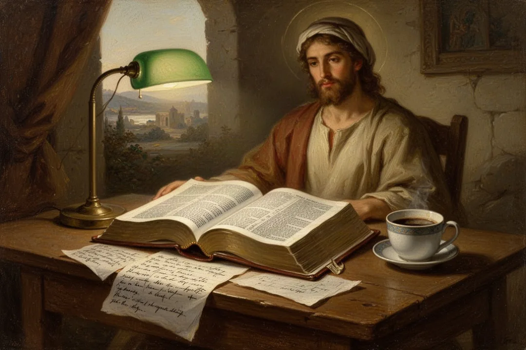 Open Bible and study notes representing a reflective reading of James