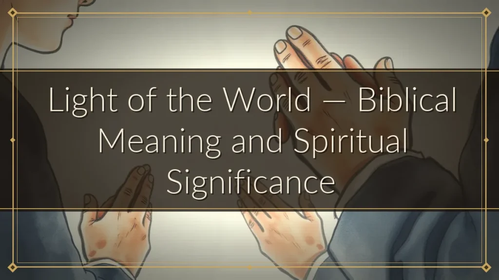 Light of the World — Biblical Meaning and Spiritual Significance