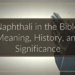 Naphthali in the Bible: Meaning, History, and Significance Naphthali in the Bible: Meaning, History, and Significance