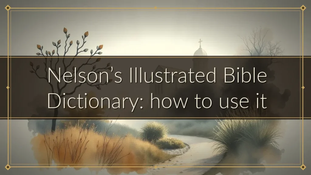 Nelson’s Illustrated Bible Dictionary: how to use it