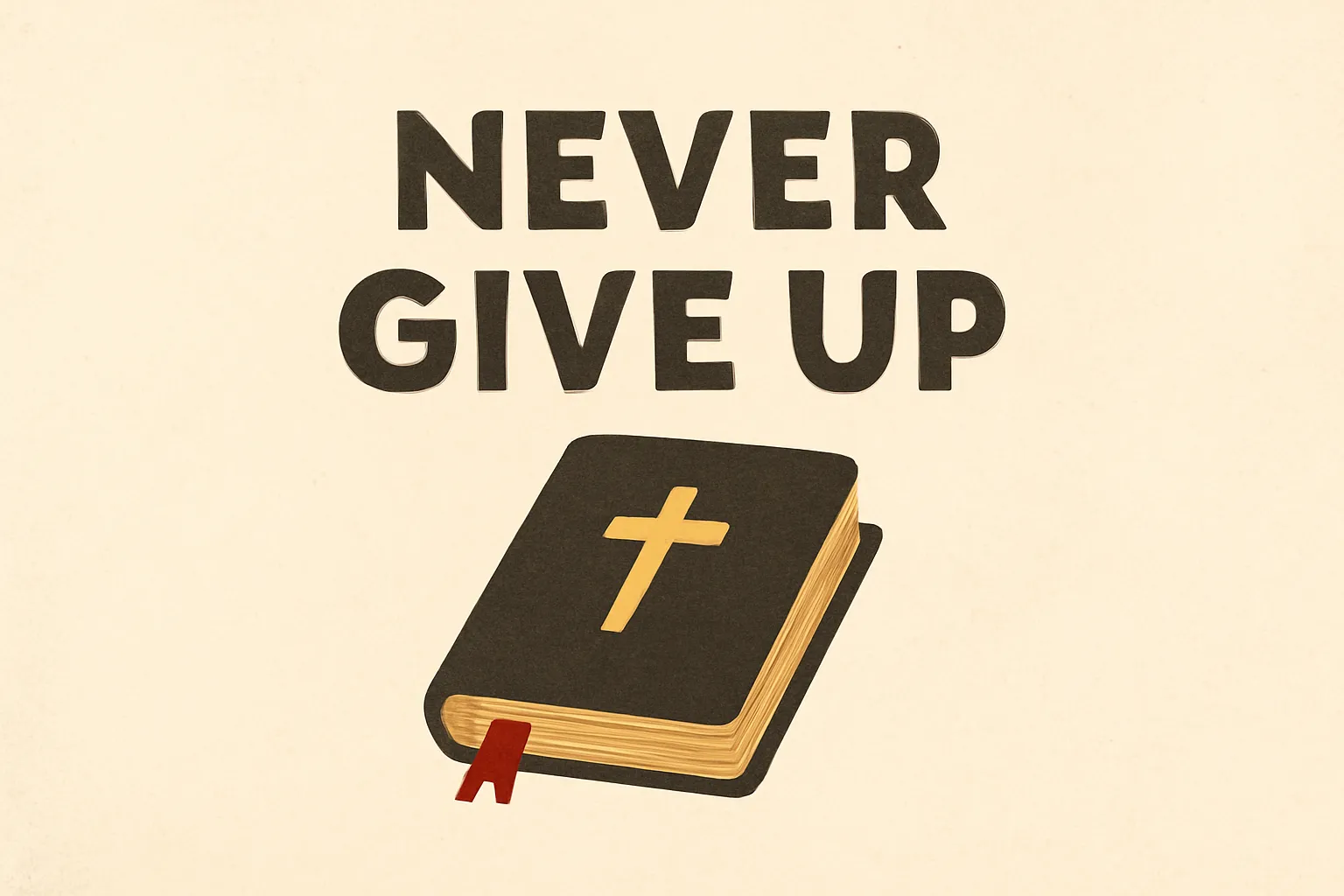 never give up bible verse