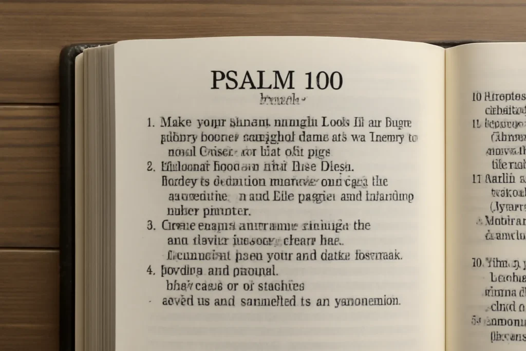 psalm 100 king james version