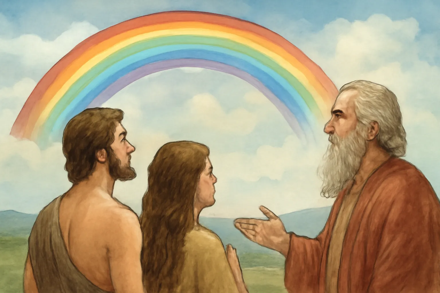 rainbow from bible