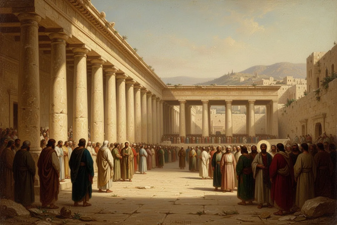 Reconstructed eastern colonnade of Jerusalem’s temple precinct