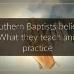 Southern Baptists beliefs: What they teach and practice
