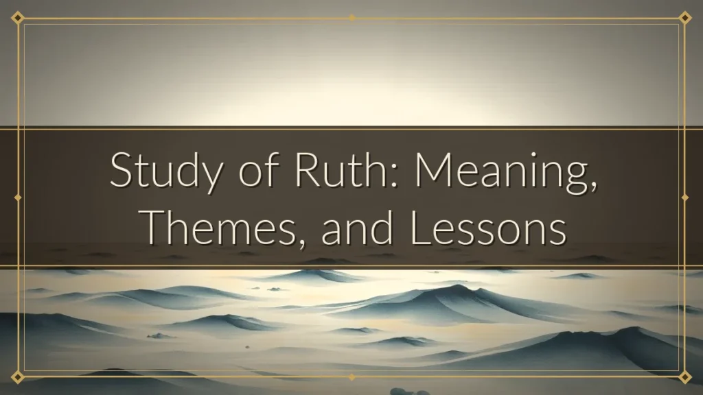 Study of Ruth: Meaning, Themes, and Lessons