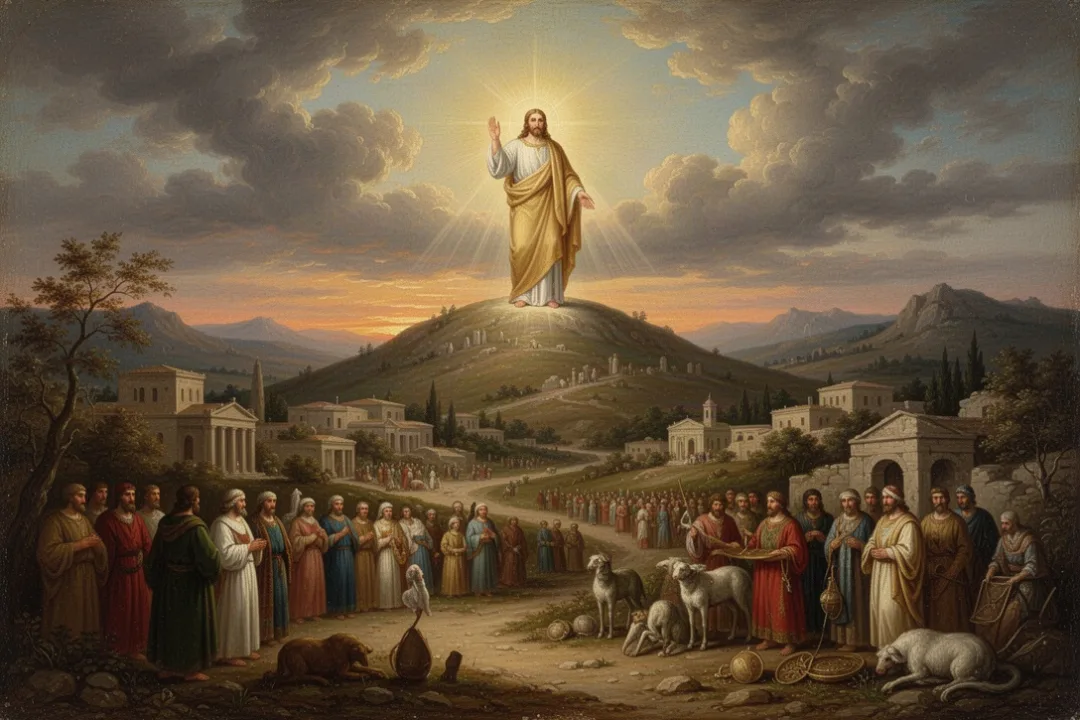 Symbolic landscape representing Christ’s thousand-year reign