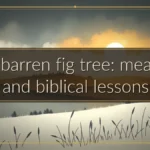 The barren fig tree: meaning and biblical lessons
