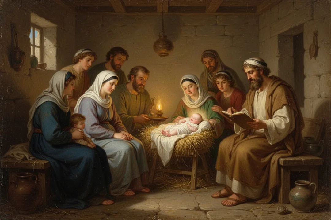 Zechariah and Elizabeth celebrate John the Baptist’s birth