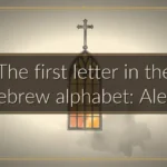 The first letter in the Hebrew alphabet: Aleph The first letter in the Hebrew alphabet: Aleph