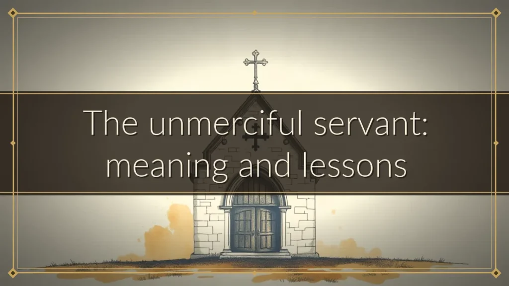 The unmerciful servant: meaning and lessons
