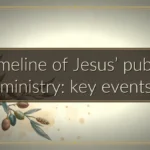 Timeline of Jesus’ public ministry: key events