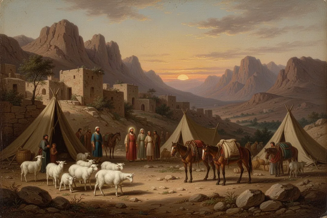 Mountain settlement in Seir representing Esau’s life in Edom