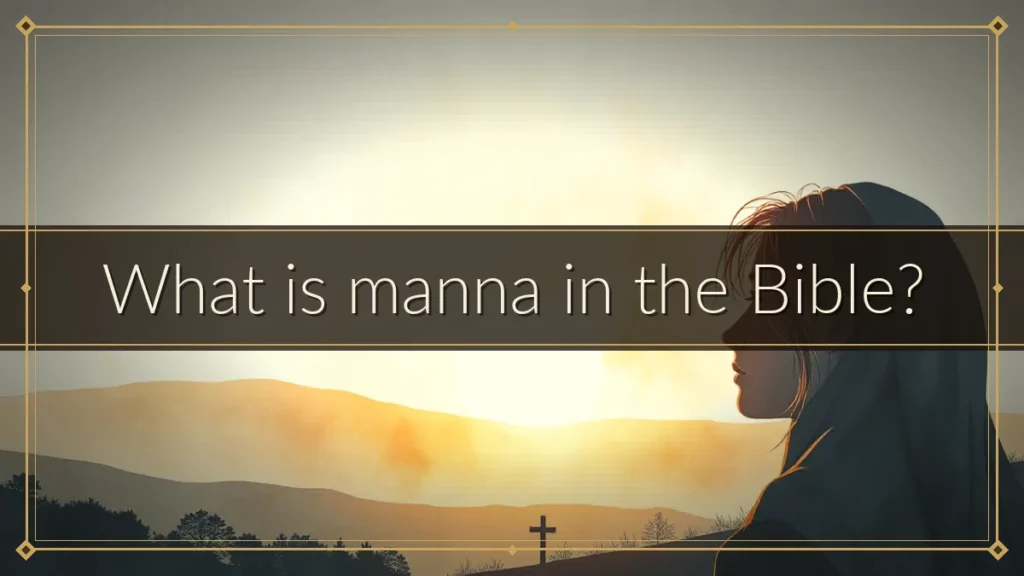 What is manna in the Bible?