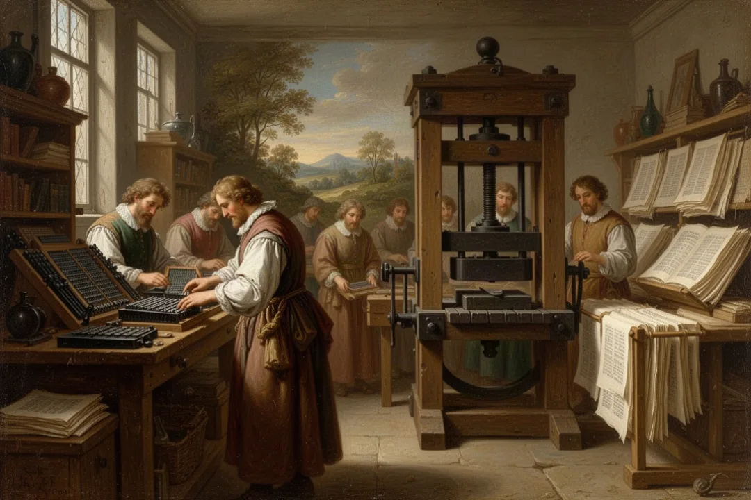 Early seventeenth-century printer producing the first King James Bible