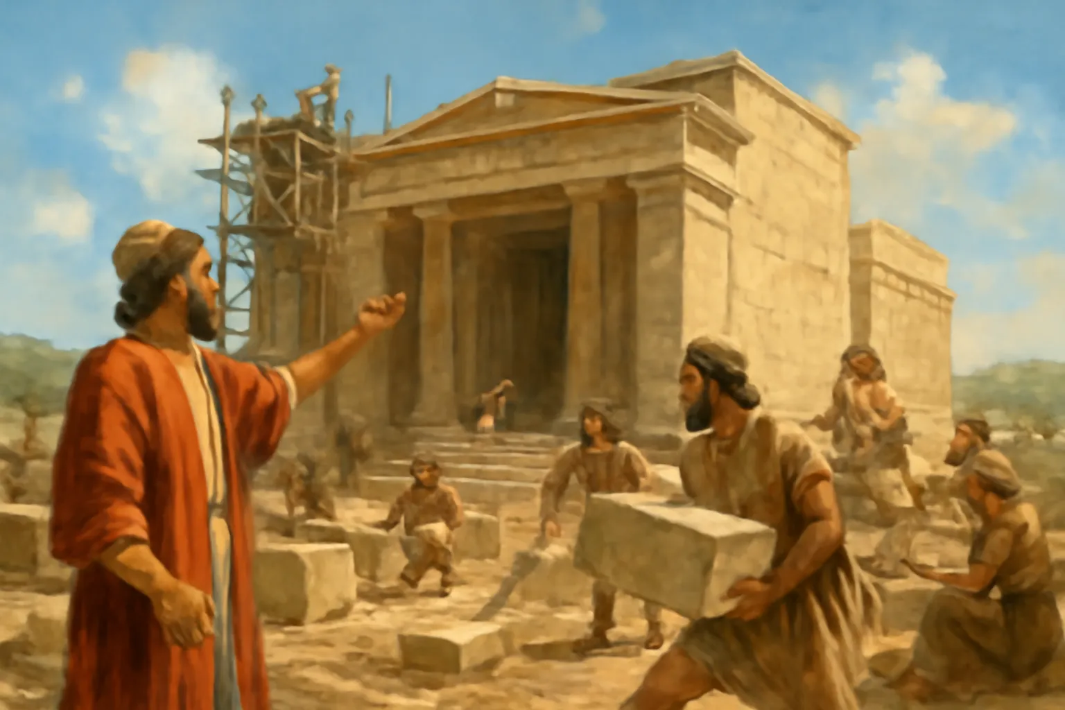 who built second temple