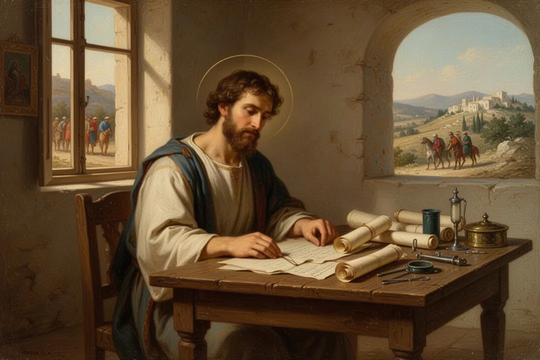 First-century physician and writer preparing an account of Jesus’ ministry