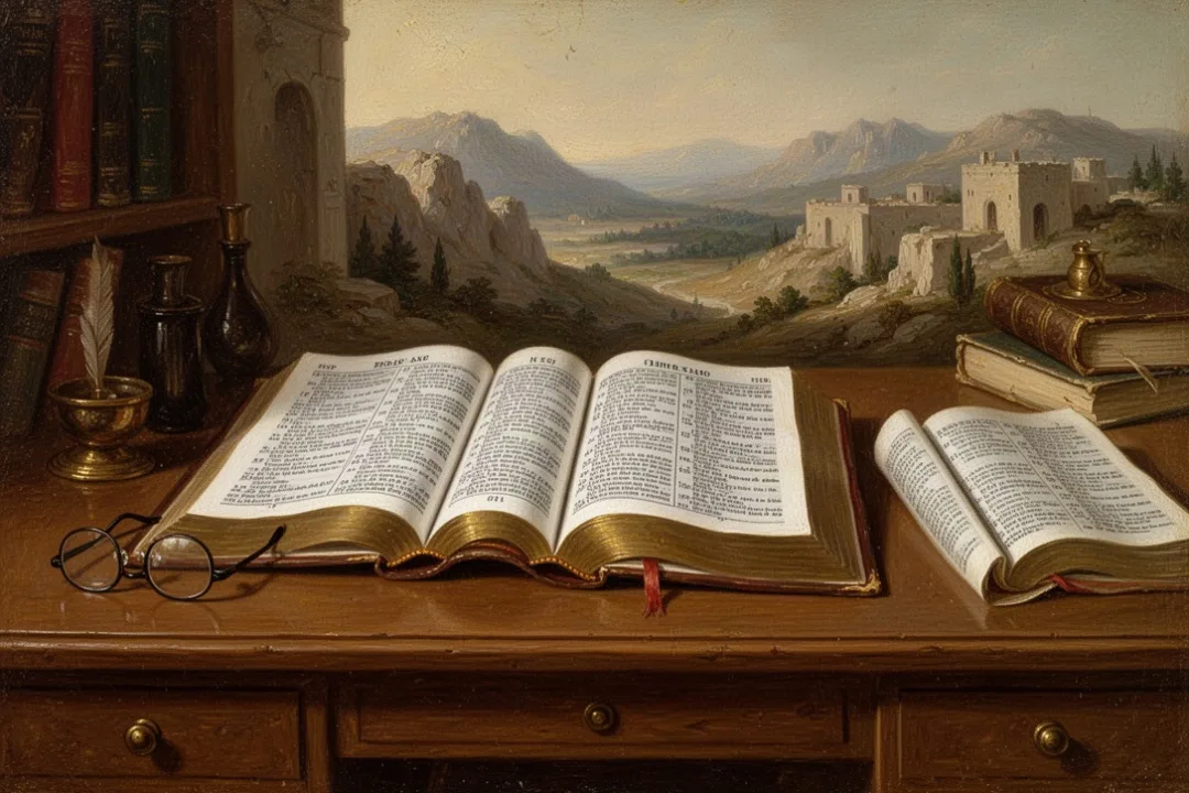 Open Bible pages symbolizing John’s distinct Gospel from the Synoptics